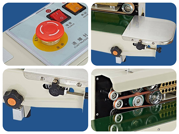 Plastic aluminum foil bag sealing machine details