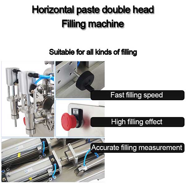double head piston filling machine