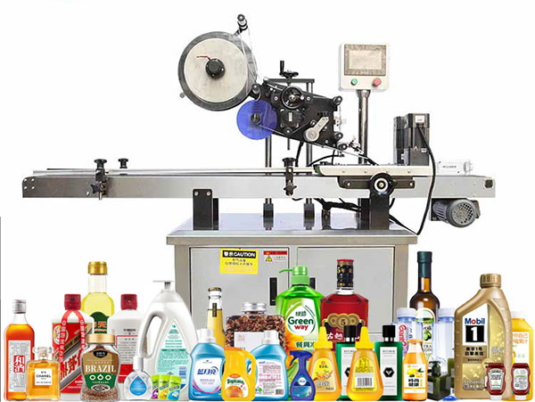 flat labeling machine for bottles