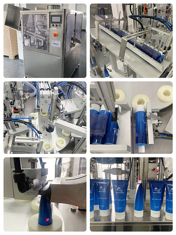 fully automatic tube filling and sealing machine