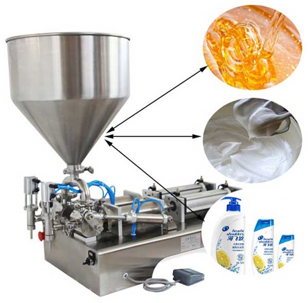 double head piston filling machine