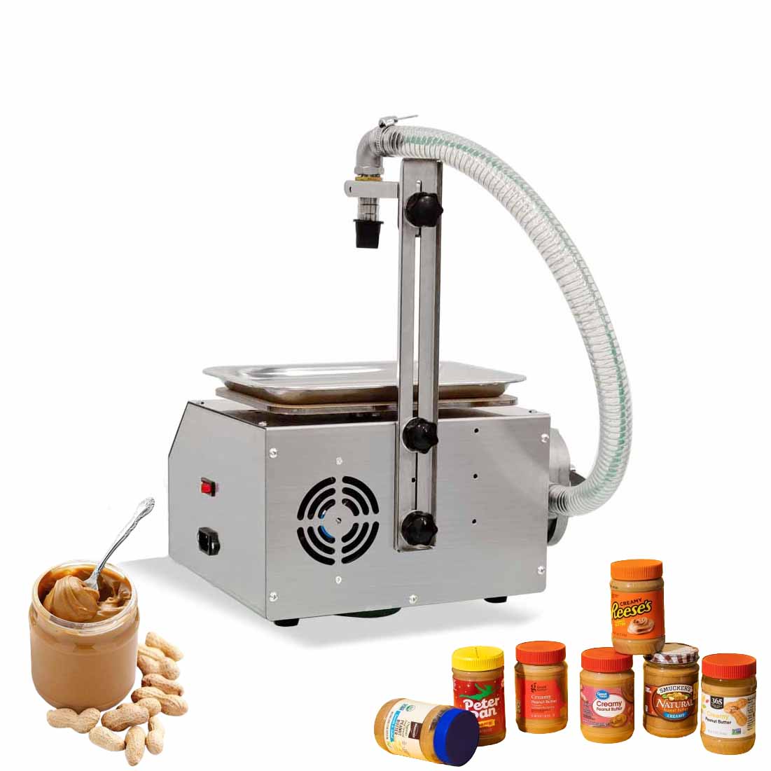 Small Peanut Butter Filling Machine For Viscous Liquid Packing